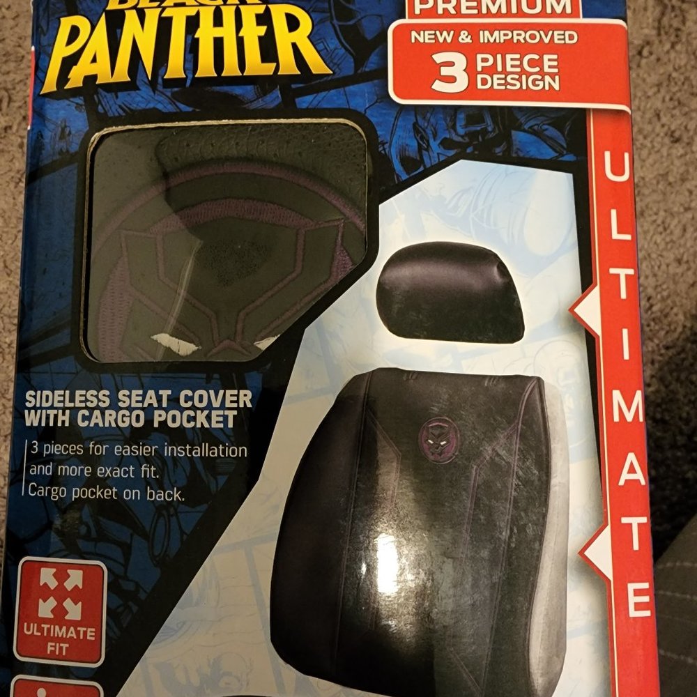 black panther seat cover